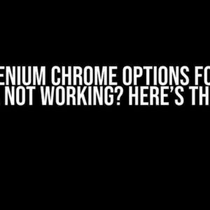 C# Selenium Chrome Options for User Data Not Working? Here’s the Fix!